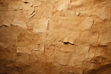 Close-up of Light Brown Kraft Paper Texture with Vignette Effect
