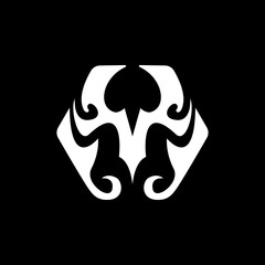 letter M Logo with Tribal style. m logo for apparel. tribal art letter m. stylish letter m. streetwear logo. classic m letter. 