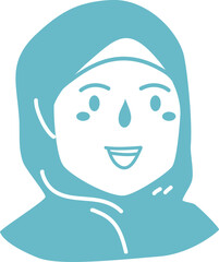 hand drawn scarf logo design