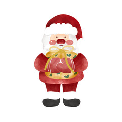 santa claus isolated on white