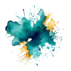 Obraz premium Isolated watercolor faint brush stroke, solid brushstroke, splash vector