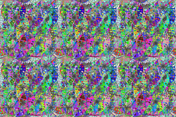 pattern on interesting elements on pleasant colors.