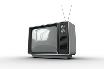 Obraz premium Digital png illustration of retro tv set on transparent background