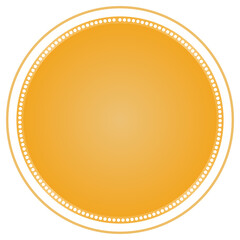yellow blank circle frame