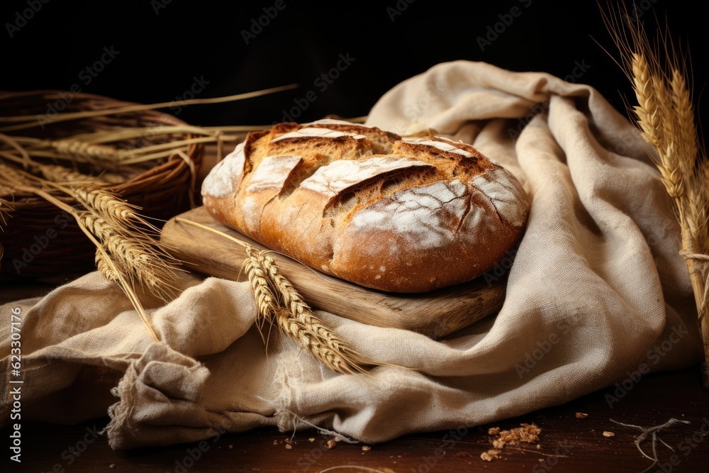 Wall mural fresh bread