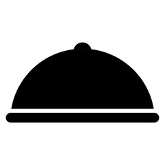 Fototapeta premium restaurant cloche icon