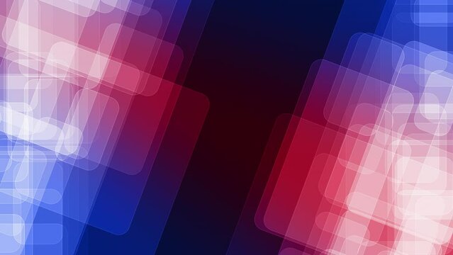 Abstract background flowing transparent rectangles in a modern geometric design. Creative graphic element minimalistic abstract background with transparent rectangles 4k