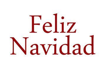 Digital png illustration of feliz navidad text on transparent background