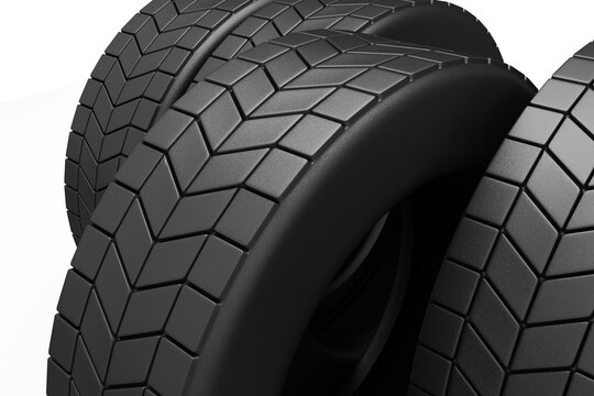 Fototapeta Digital png illustration of car tyres on transparent background