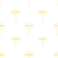 Digital png illustration of vacant yellow signs on transparent background