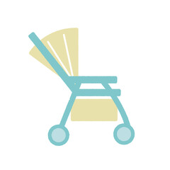 ベビーカー　かわいいイラスト素材