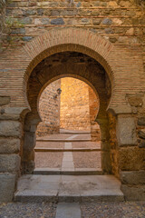 Fototapeta na wymiar Moorish style doorway in the city of Toledo, Spain.