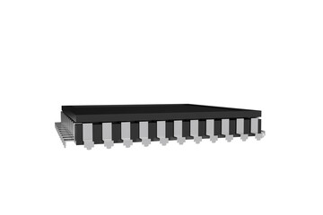 Digital png illustration of computer element on transparent background