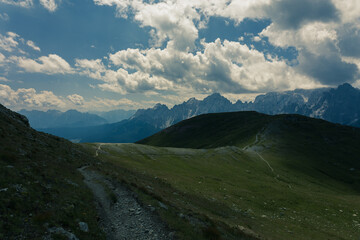 Sexten dolomites in a summer day