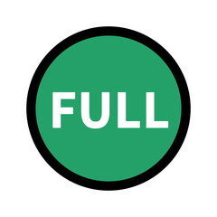 Simple Full round icon. Vector.