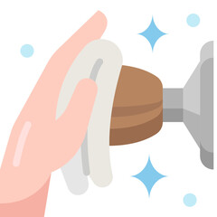 Wipe flat icon