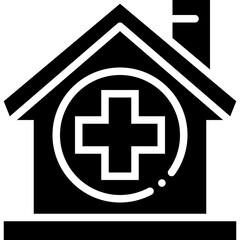 House cleaning solid icon