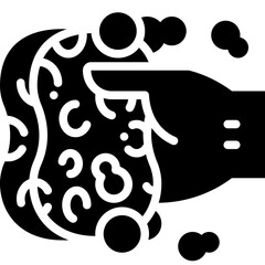 Sponge solid icon