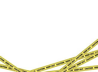 keep out caution 立ち入り禁止テープのフレーム