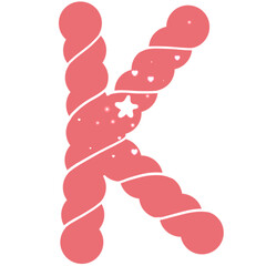 Alphabet letter K