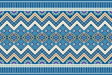 Ikat seamless pattern background. Traditional pattern. Ikat Aztec tribute. Seamless fabric pattern, bedsheet, table cover sheet, bag design.
