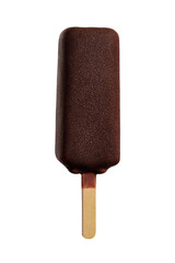 Chocolate popsicle ice cream bar png on isolated on white background 