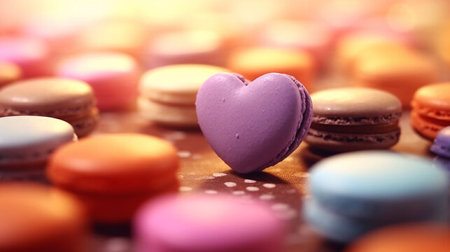 heart shaped candy HD 8K wallpaper Stock Photographic Image