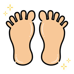 綺麗な足の裏（両足）
