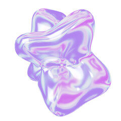 sparkle holographic iridescent shape blob 