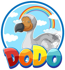 Dodo bird extinction animal cartoon logo © GraphicsRF