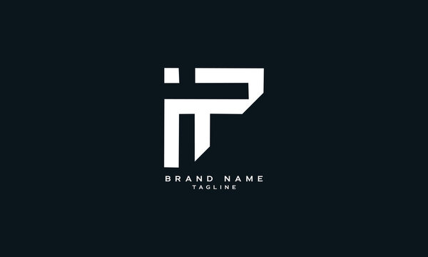 INP, PIN, NIP, Abstract initial monogram letter alphabet logo design