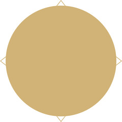 Traditional Chinese golden rhombus decorative element