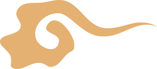 Abstract stylized Chinese cloud