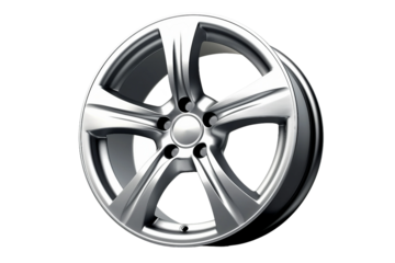 Alloy wheel. isolated object, transparent background