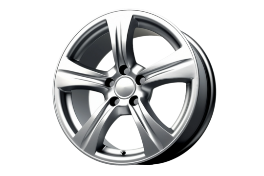 Alloy wheel. isolated object, transparent background