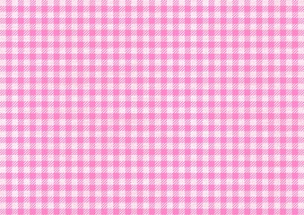 布テクスチャのギンガムチェック　ピンク