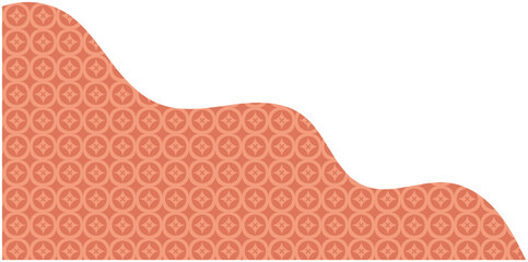 Abstract Textured Mountain Design Element in Traditional Chinese Style