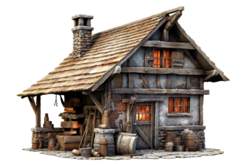 Arrowsmiths forge. transparent background
