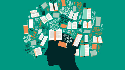 Concept vector illustration of LLM (Large Language Models).