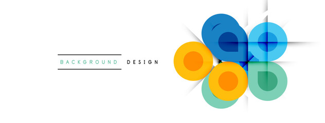 Enigmatic Circles - Captivating Vector Geometric Background, Unveiling the Mesmerizing Composition of Intriguing Circle Elements