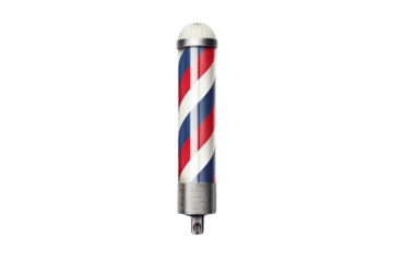 Barber pole. isolated object, transparent background