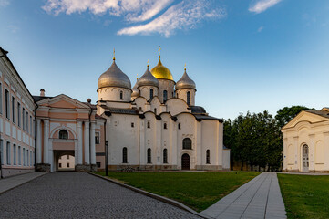 Fototapeta na wymiar St Sophia cathedral in Novgorod