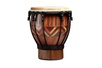 Fotobehang Bongo drum. isolated object, transparent background © dataimasu