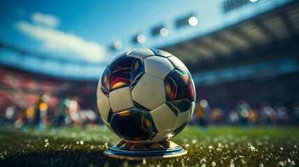 Fototapeta premium Soccer ball. Generative Ai