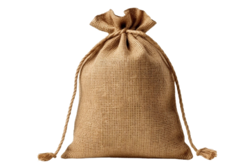 Burlap sack. isolated object, transparent background