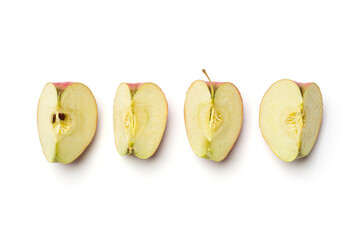 Fresh apple on white