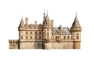 Chateau. isolated object, transparent background