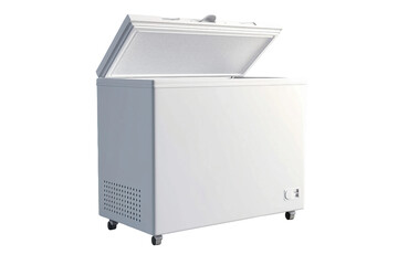 Chest freezer. isolated object, transparent background