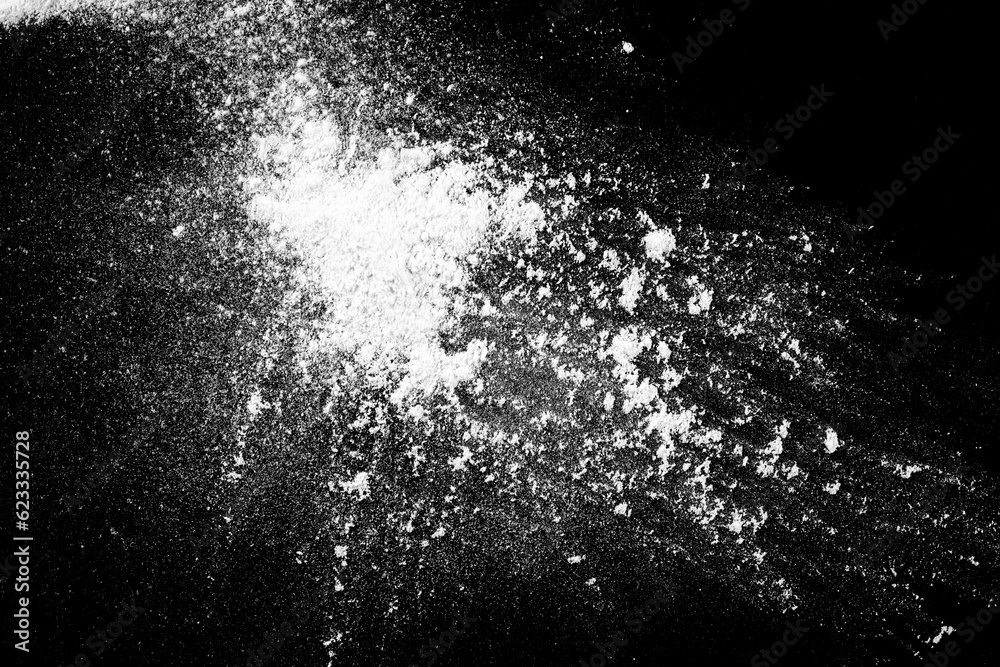 Poster explosion with dust and particle