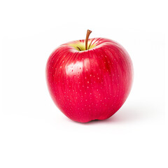 red apple isolated on white